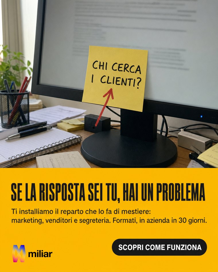 SE LA RISPOSTA SEI TU, HAI UN PROBLEMA