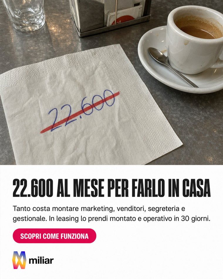 22.600 AL MESE PER FARLO IN CASA