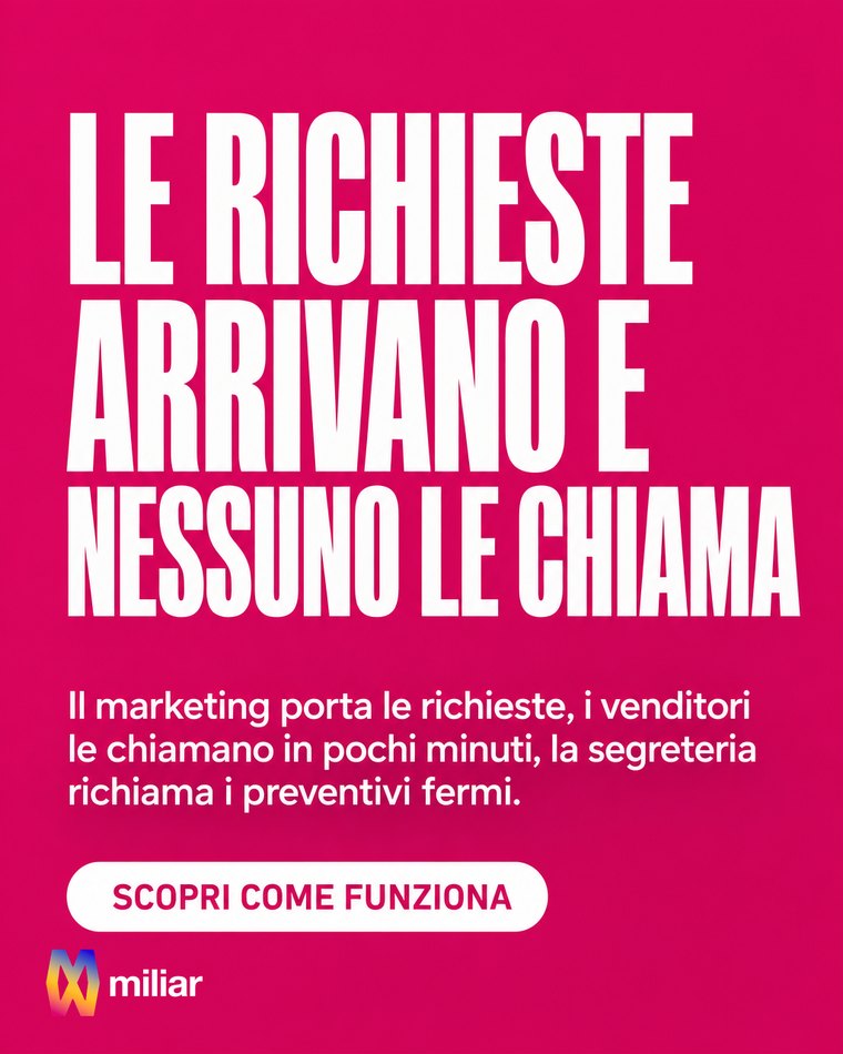 LE RICHIESTE ARRIVANO E NESSUNO LE CHIAMA